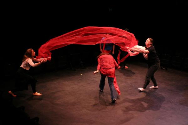 image - rehearsing with fabric